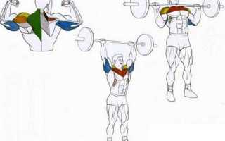 Жим штанги стоя: лучшее упражнение для прокачки плеч