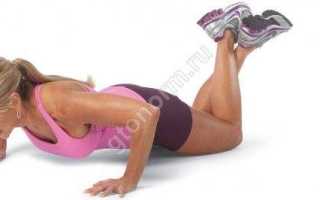 Отжимания с колен для женщин: техника выполнения