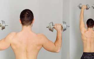 Как накачать плечи в домашних условиях: комплекс с гантелями