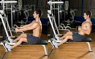 Тяга нижнего блока к поясу: правильная техника