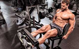 Сгибание ног в тренажере сидя