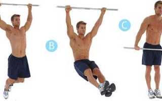 Как накачать спину на турнике: подтягивания для мышц спины