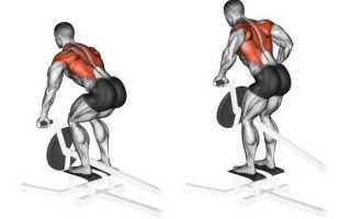 Тяга штанги в наклоне к поясу: техника выполнения прямым и обратным хватом